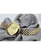 Reloj de dama en oro amarillo de 14 quilates, Geneve Lady Regalo lw048y