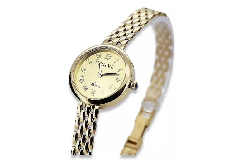 Gold ladies watch ★ zlotychlopak.pl ★ Gold purity 585 333 Low price!