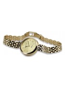 Reloj de dama en oro amarillo de 14 quilates, Geneve Lady Regalo lw048y