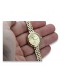 Reloj de dama en oro amarillo de 14 quilates, Geneve Lady Regalo lw048y