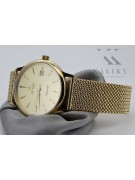 Gold men's watch Geneve ★ zlotychlopak.pl ★ Gold purity 585 333 Low Price!