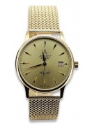 Reloj de pulsera dorado de 14k para hombre en Atlántico mw003y&mbw014y