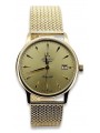 Gold men's watch Geneve ★ zlotychlopak.pl ★ Gold purity 585 333 Low Price!