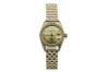 Reloj de pulsera de dama Geneve en oro amarillo 14k 585 lw078ydg&lbw004y19cm