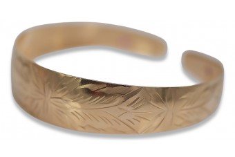 Pulsera de Rubí y Oro Rosa Antiguo 14K Original Vintage vb003