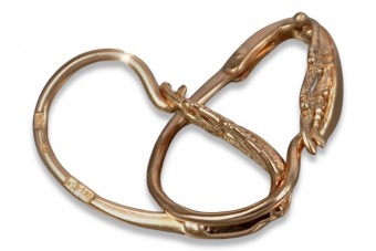 "Cercei Vintage originali din aur roz de 14k 585 fără pietre" ven092 ven092