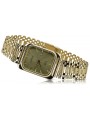 Gold men's watch Geneve ★ zlotychlopak.pl ★ Gold purity 585 333 Low Price!