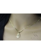 Gelbes 14k Gold Jesus Anhänger mit eleganter Kette pj004y15&cc081y55