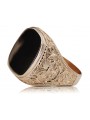 Rose russe Bijoux en or soviétique bague homme