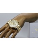 Goldene Herrenuhr Geneve ★ zlotychlopak.pl ★ Gold Reinheit 585 333 Niedriger Preis!