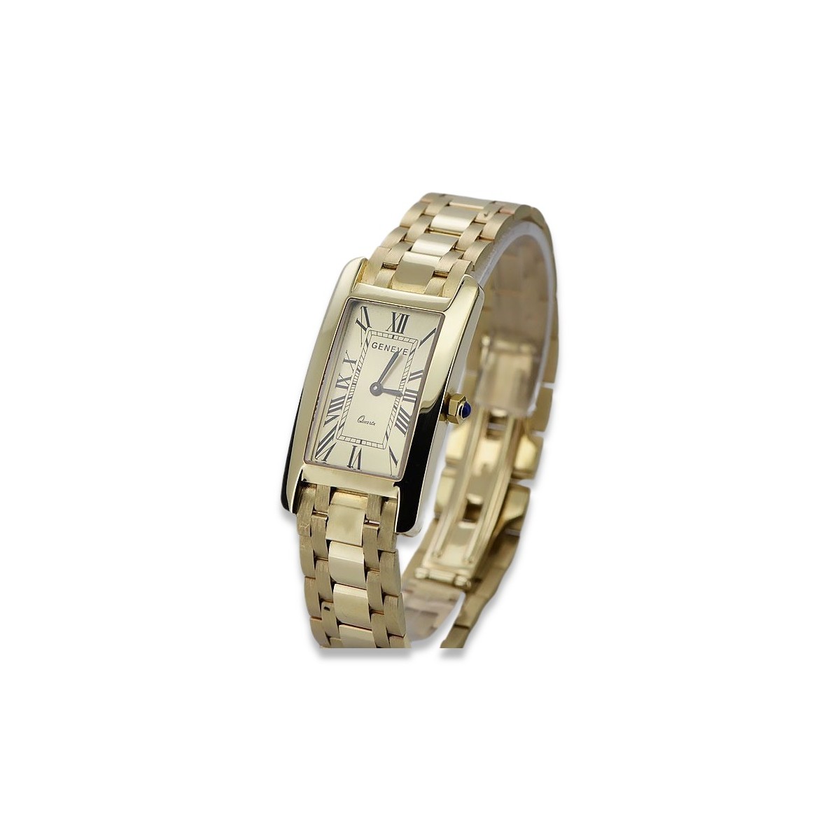 14 Karat Gelbgold Herrenuhr Geneve mw089y