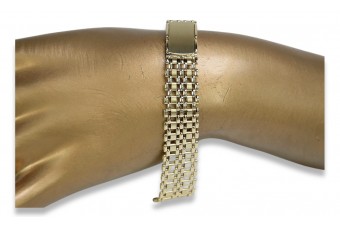Brățară galbenă ★ din aur roz russiangold.com ★ Gold 585 333 Preț scăzut