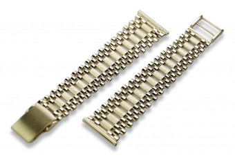 14 Karat Gelbgold Armbanduhr-Armband, einstellbar mbw010y