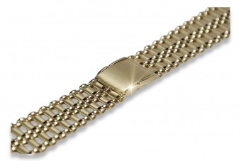 Bracelet de montre en or jaune 14 carats réglable mbw011y