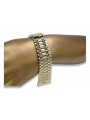 14K Yellow Gold Adjustable Man's Watch Bracelet mbw012y