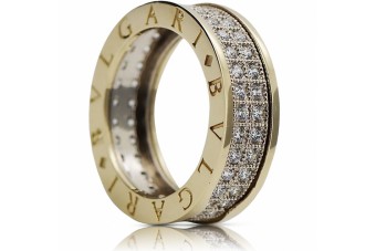 Radziecki 14k 585 złoty Rosyjski pierścionek z różowego złota vrn001
