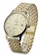 Montre-bracelet hommes en or jaune 14 carats de l'Atlantique mw003y&mbw007y