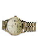 Reloj de pulsera Atlántico de oro amarillo 14k para hombre mw003y&mbw007y