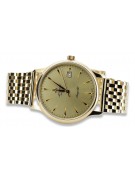 Reloj de pulsera Atlántico en oro amarillo de 14k para hombre mw003y&mbw008y