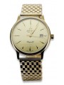 Montre homme en or jaune 14 carats "Bracelet Atlantique" mw003y&mbw008y