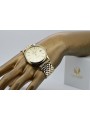 Gold men's watch Geneve ★ zlotychlopak.pl ★ Gold purity 585 333 Low Price!