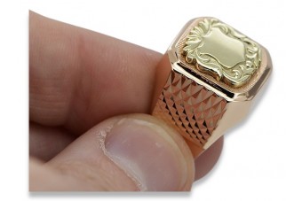 Russisches Rosé-Sovier-Gold-Vintage-Siegel mit Sichel und Hammer