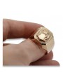 Russian rose Soviet gold jewelry man's ring signet