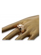 Russian rose Soviet gold jewelry man's ring signet