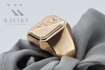 Мъжки златен пръстен от червено розово злато 14k 585 vsn064 vsn064