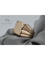 Anillo de sello para hombre en oro rosa antiguo de 14k vsn045