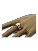 Anillo de sello para hombre en oro rosa antiguo de 14k vsn045