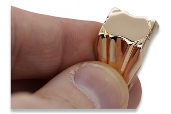 Pierścień męski Vintage 14k z różowego złota vsn045