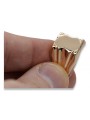 Anillo de sello para hombre en oro rosa antiguo de 14k vsn045