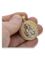 "Medallón de Icono Duro de María en Oro Amarillo de 14k" pm027yw pm027yw