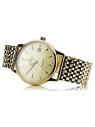 Gold men's watch Geneve ★ zlotychlopak.pl ★ Gold purity 585 333 Low Price!