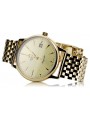 Montre homme en or jaune 14 carats "Bracelet Atlantique" mw003y&mbw008y