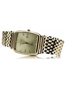 Gold men's watch Geneve ★ zlotychlopak.pl ★ Gold purity 585 333 Low Price!