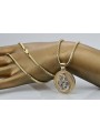 Golden 14k 585 Joyful Charm on Rope Necklace pm027y&cc020y