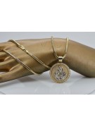 Golden 14k 585 Joyful Charm on Rope Necklace pm027y&cc020y