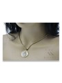 Pendentif Joyeux en Or 14k 585 avec Chaîne en Corde pm027y&cc020y