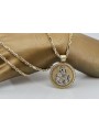 Elegant Gold 14k Merry Pendant Necklace with Corda Chain pm027y&cc082y