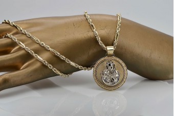 Золота підвіска Merry 14k 585 з ланцюжком Corda pm027y&cc082y