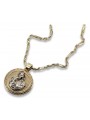 Pendentif Joyeux en Or 14k 585 avec Chaîne Corda pm027y&cc082y