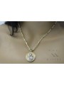 Colier elegant din aur 14k cu pandantiv "Merry" și lanț Corda pm027y&cc082y