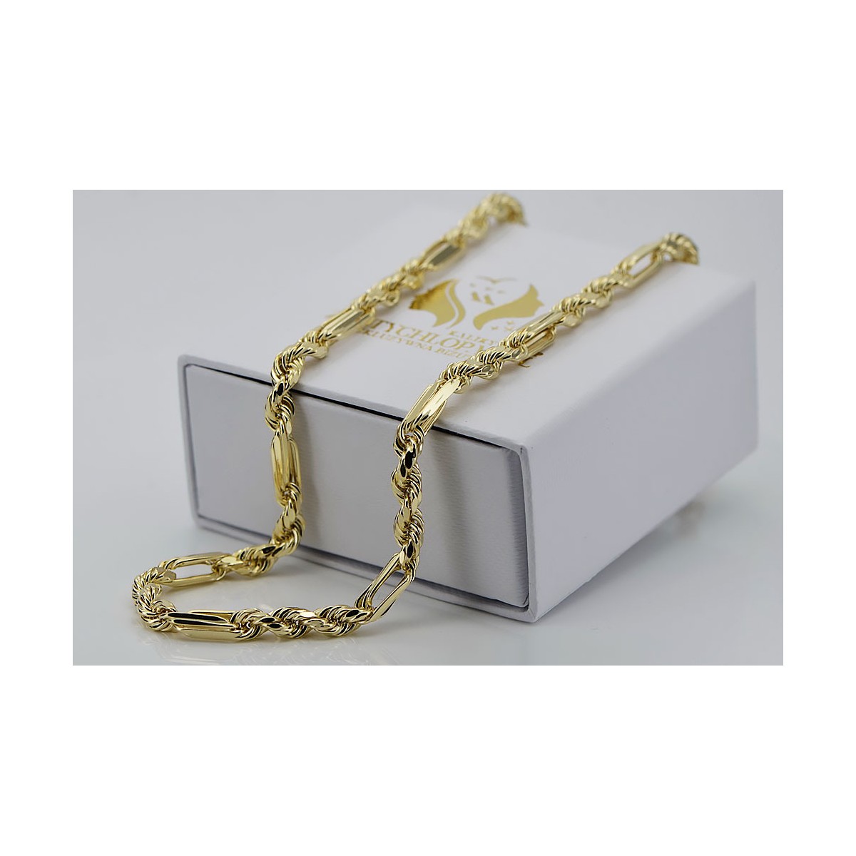 Yellow rose gold chain ★ russiangold.com ★ Gold 585 333 Low price