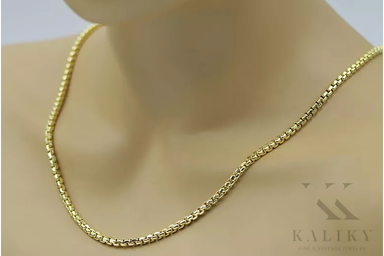 "14K Italian Yellow Gold Rope Chain Necklace" cc078y