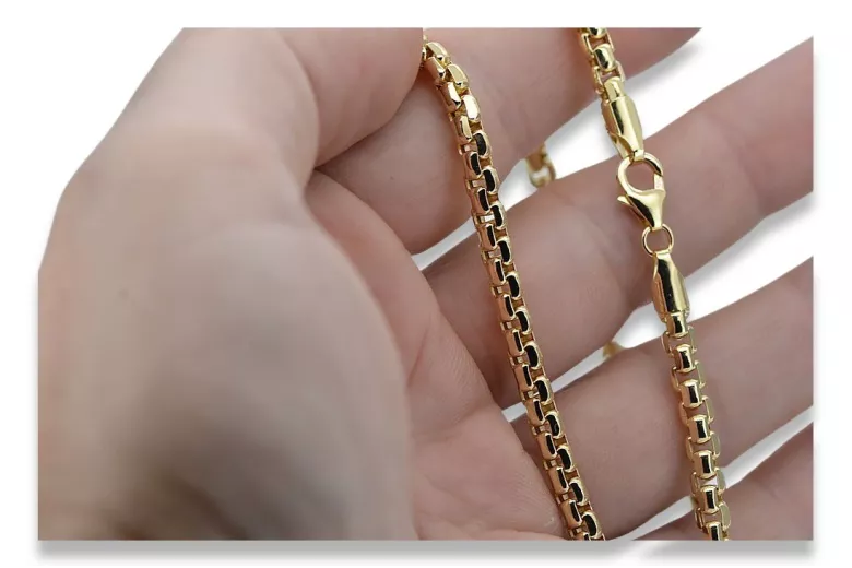 "14K Italian Yellow Gold Rope Chain Necklace" cc078y