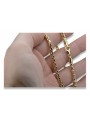 "14K Italian Yellow Gold Rope Chain Necklace" cc078y