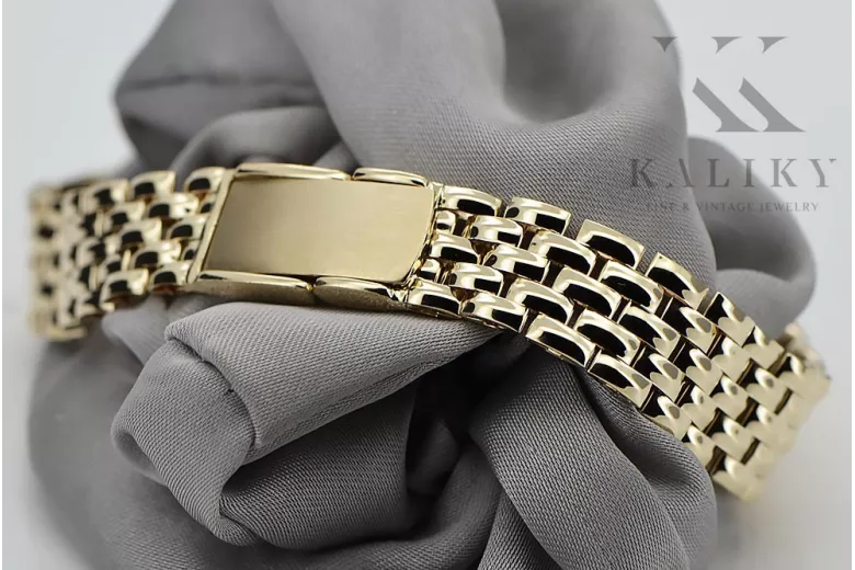 Bracelet ★ de montre en or rose jaune russiangold.com ★ or 585 333 Prix bas