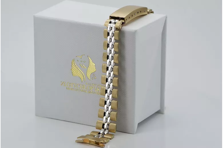 Yellow rose gold watch bracelet ★ russiangold.com ★ Gold 585 333 Low price